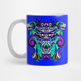 monsters hunters in kaiju ecopop mandala Mug